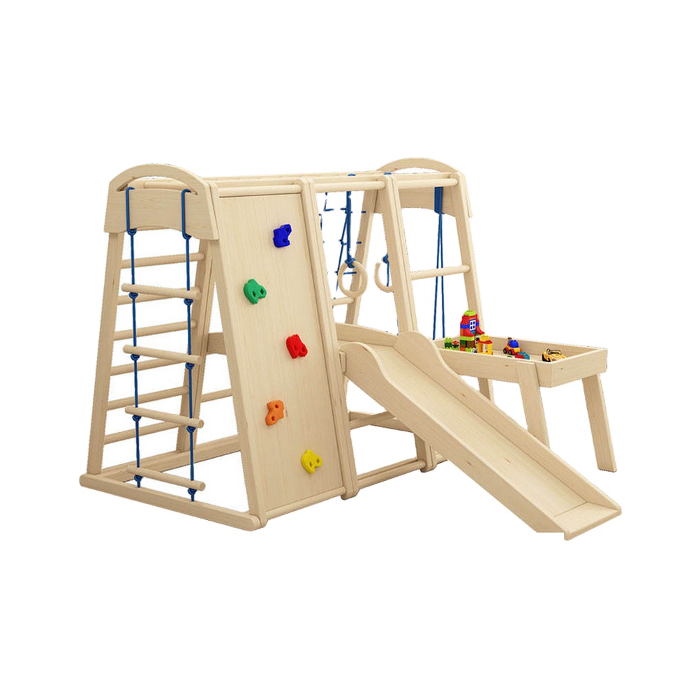 Kids Outdoor Wooden Climbing Frame - Peralatan Bermain Anak Indoor Outdoor Kayu