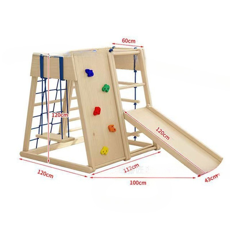 Kids Outdoor Wooden Climbing Frame - Peralatan Bermain Anak Indoor Outdoor, Bingkai