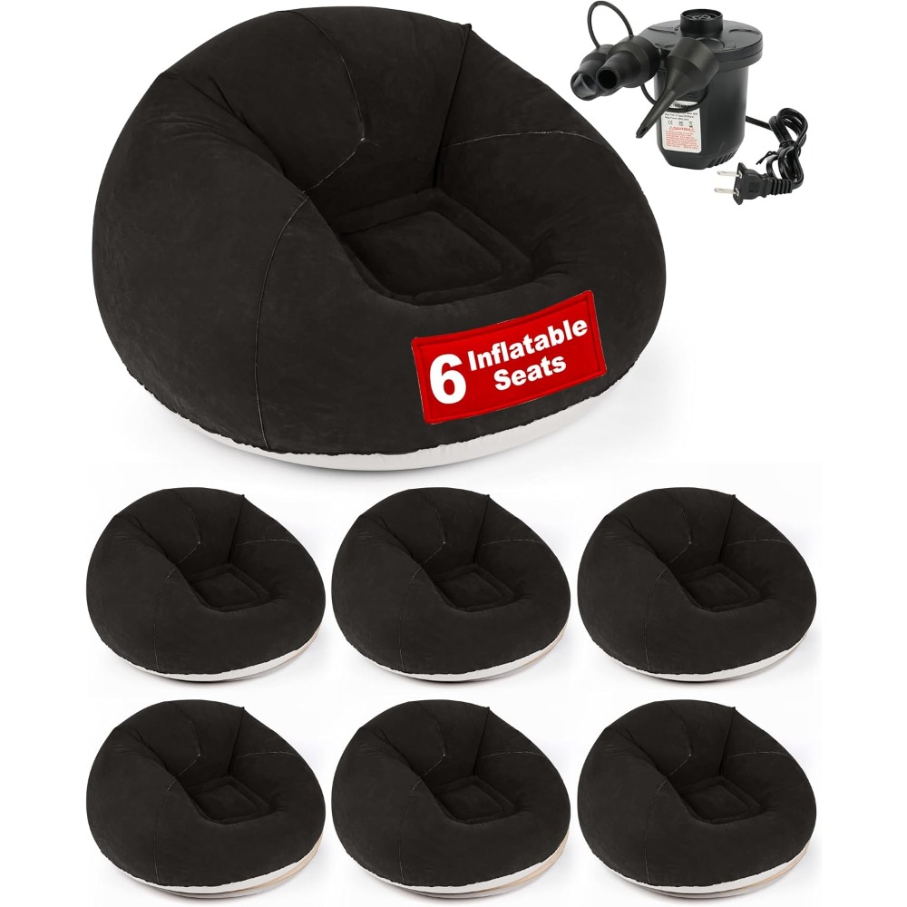Kids Outdoor Folding Chair - Kursi Bean Bag Tiup dengan Pompa