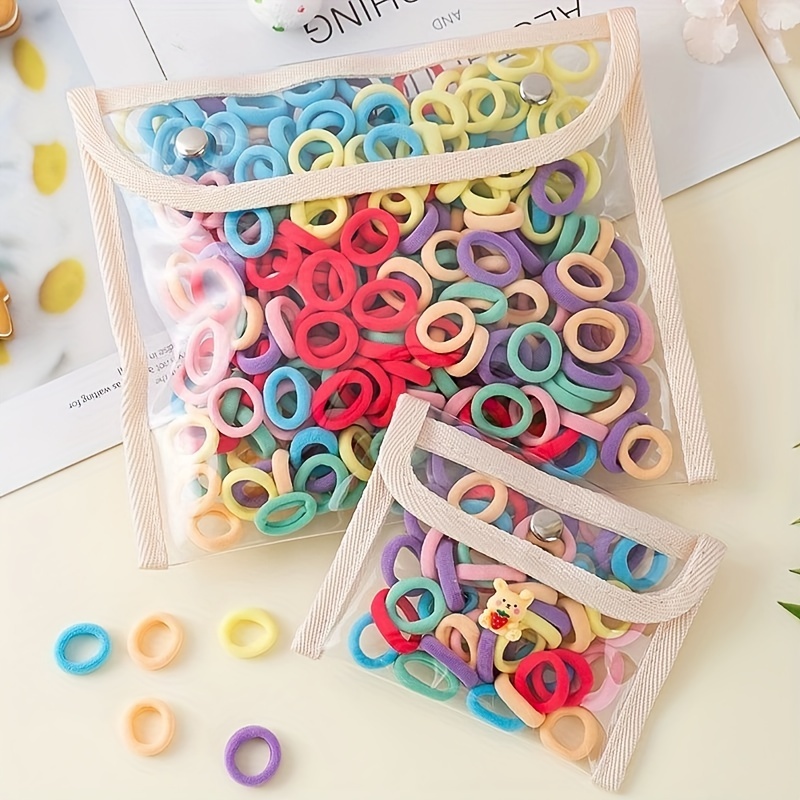 Kids Outdoor Kit - 100 buah/set elastis warna-warni rambut loop