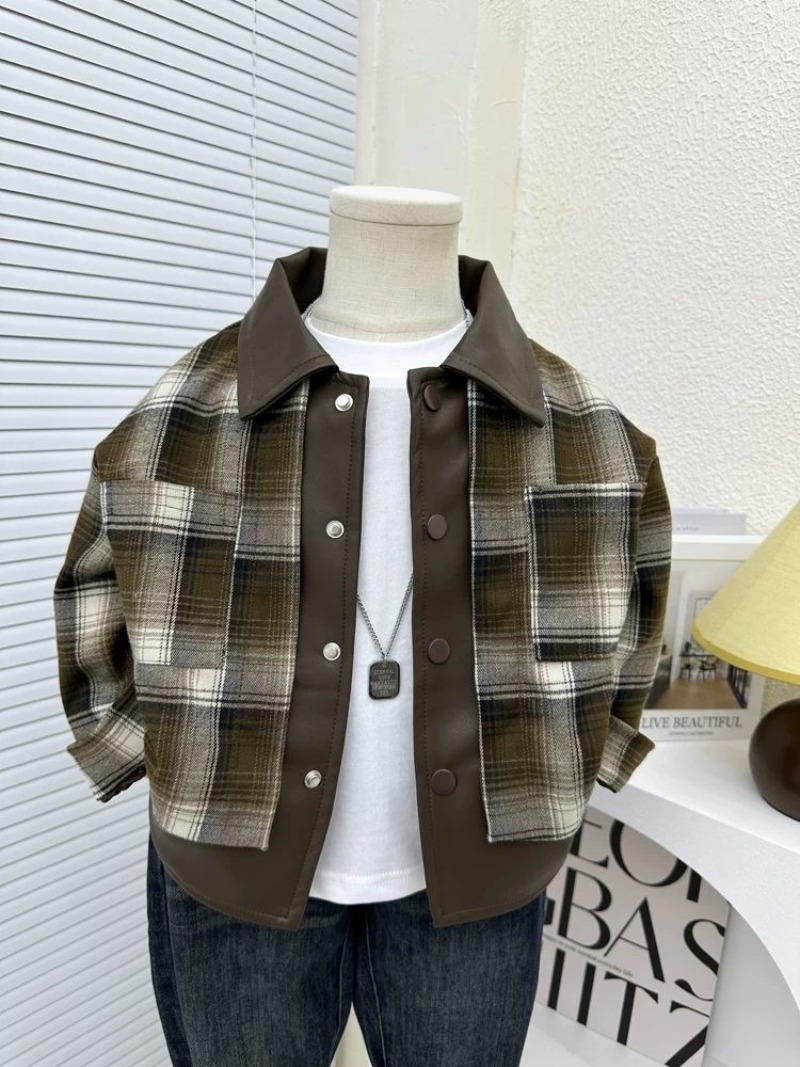 Kids Outdoor Jacket - Jaket Kotak-kotak Anak-anak Pakaian Luar Ruangan