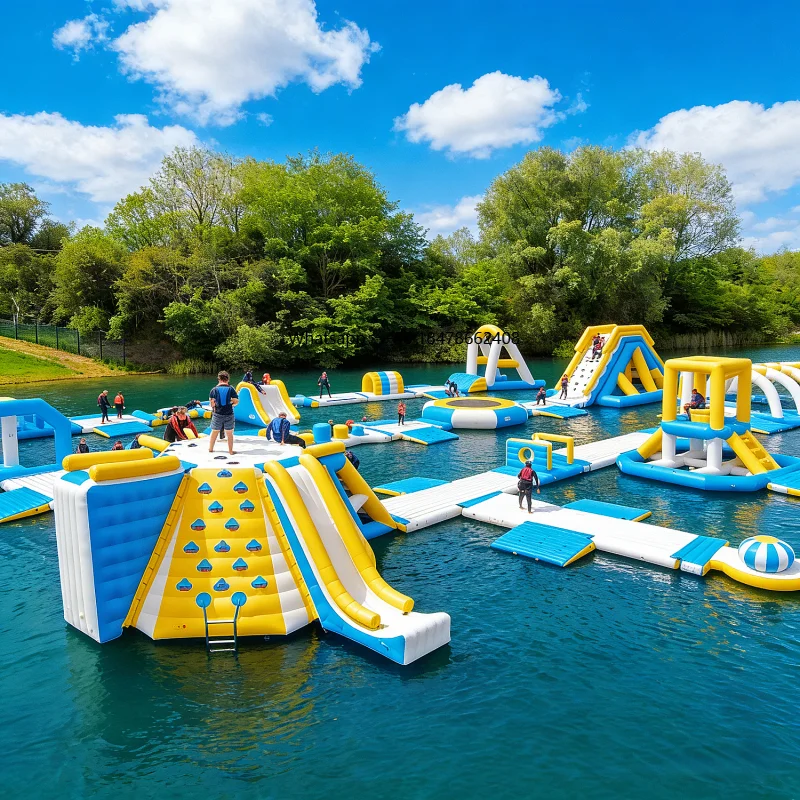 Kids Outdoor Water Park - Wahana Air PVC Berkualitas Tinggi, Modular,
