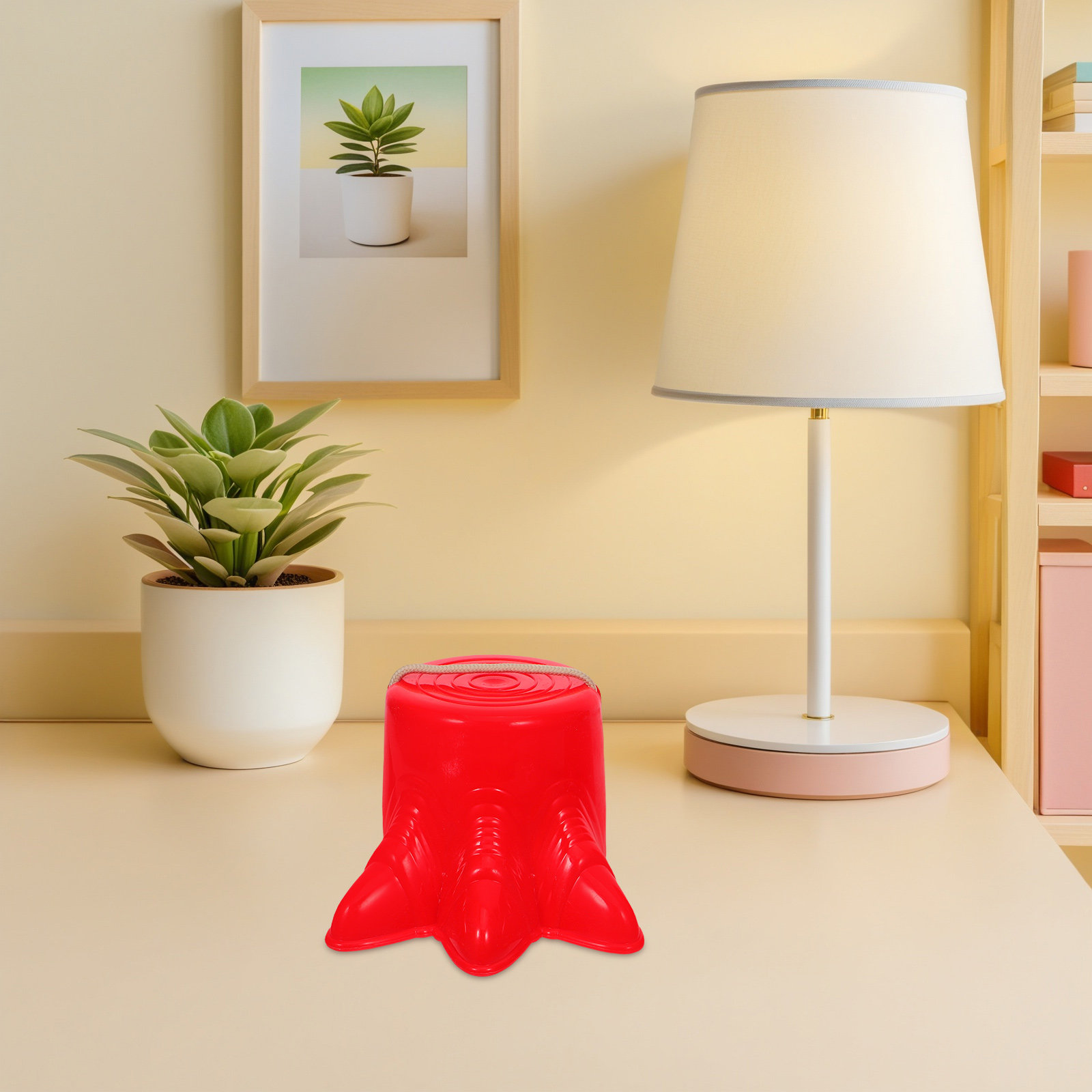 Kids Outdoor Equipment - 2 Pasang Sepatu Tongkat Plastik Merah,