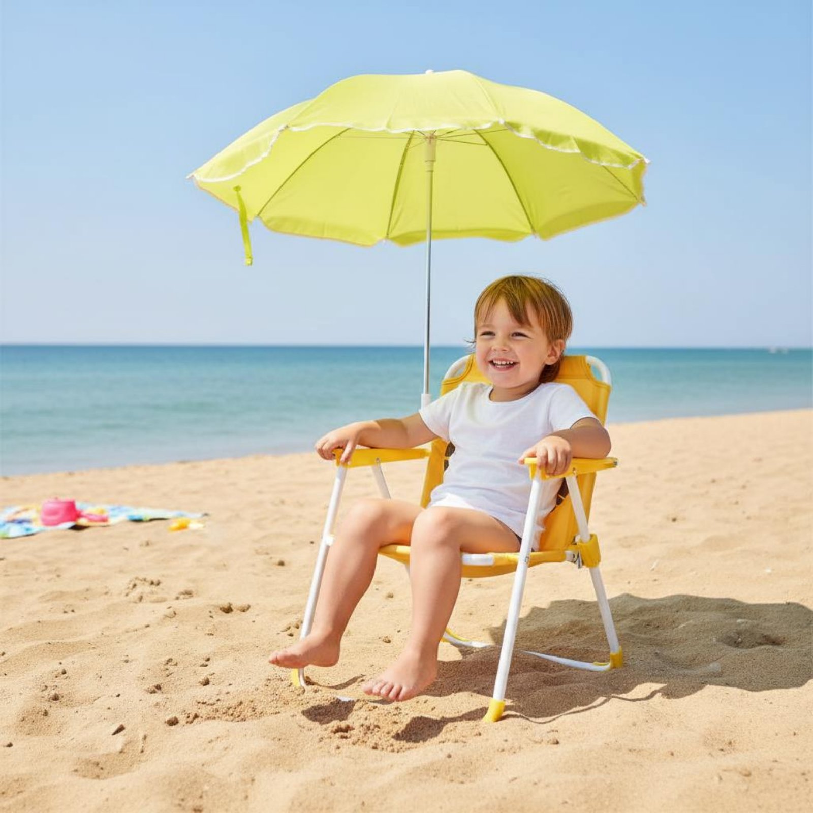 Kids Outdoor Folding Chair - Kursi Portabel Anak dengan Pelindung Matahari