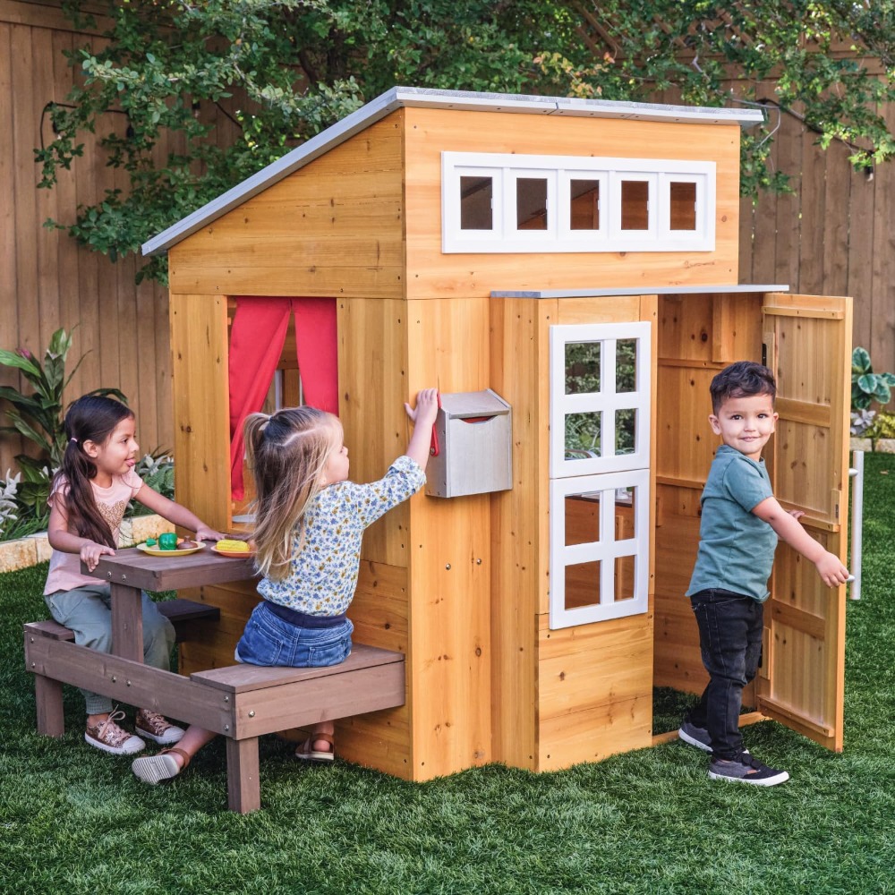 Set Rumah Bermain Kayu Modern  - Kids Outdoor Grill Set ulasan dan harga