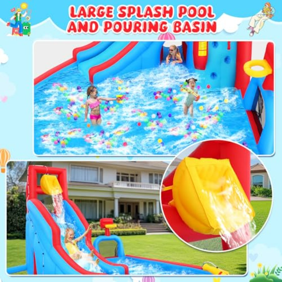 Perosotan air luar ruangan unt - Kids Outdoor Water Park ulasan dan harga