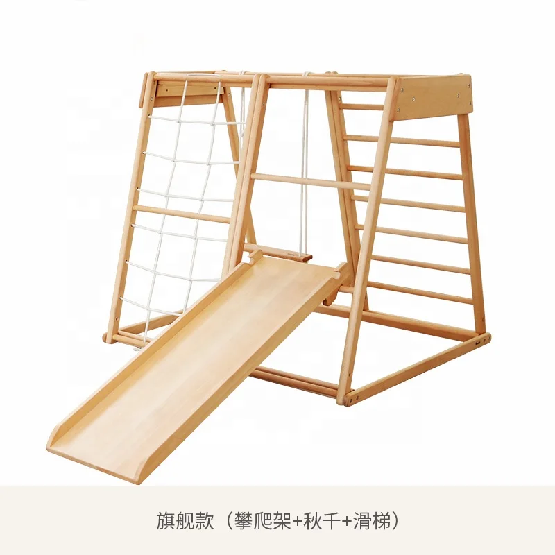 Tangga Tali Luar Ruangan untuk - Kids Outdoor Wooden Climbing Frame ulasan dan harga