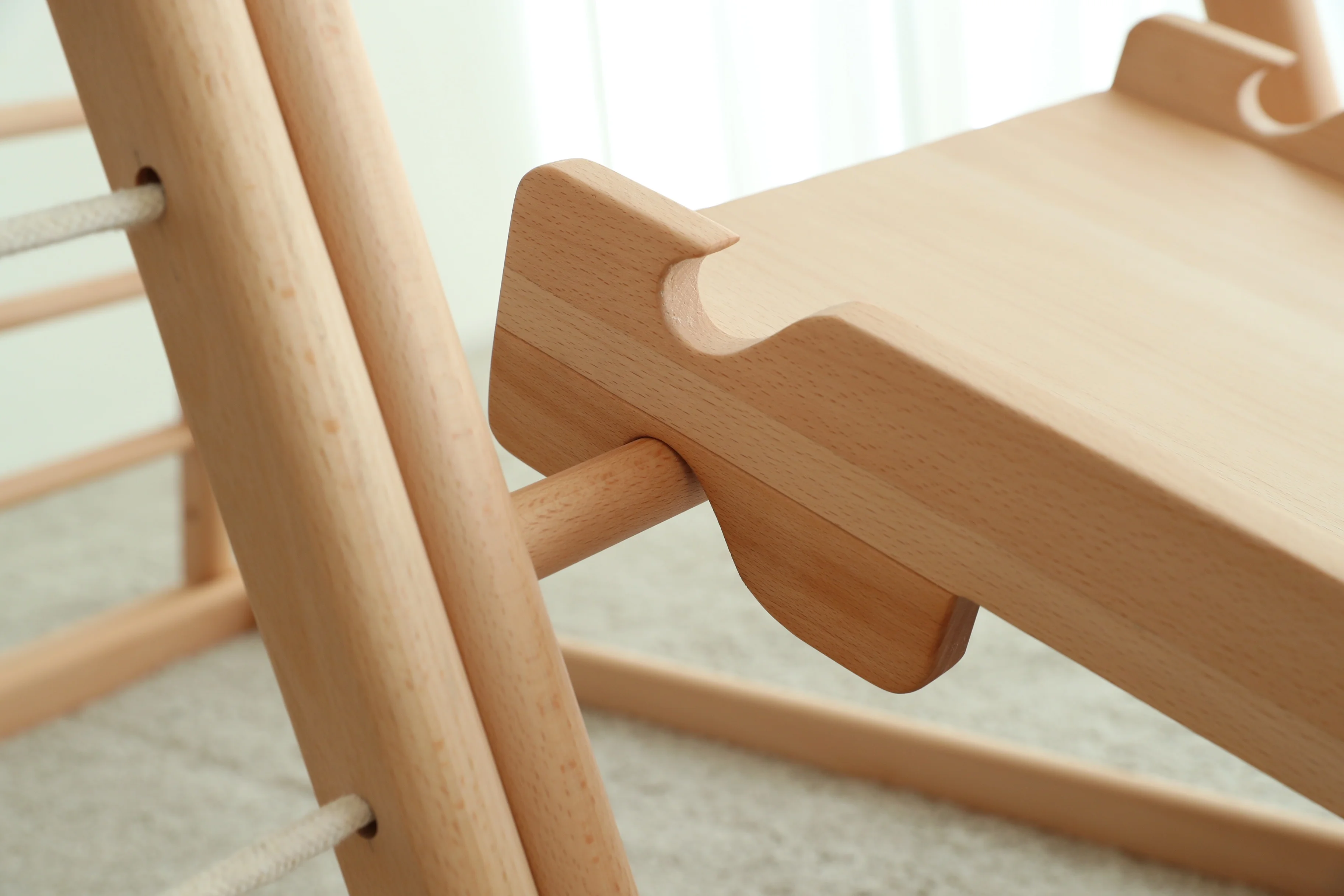 Tangga Tali Luar Ruangan untuk - Kids Outdoor Wooden Climbing Frame ulasan dan harga