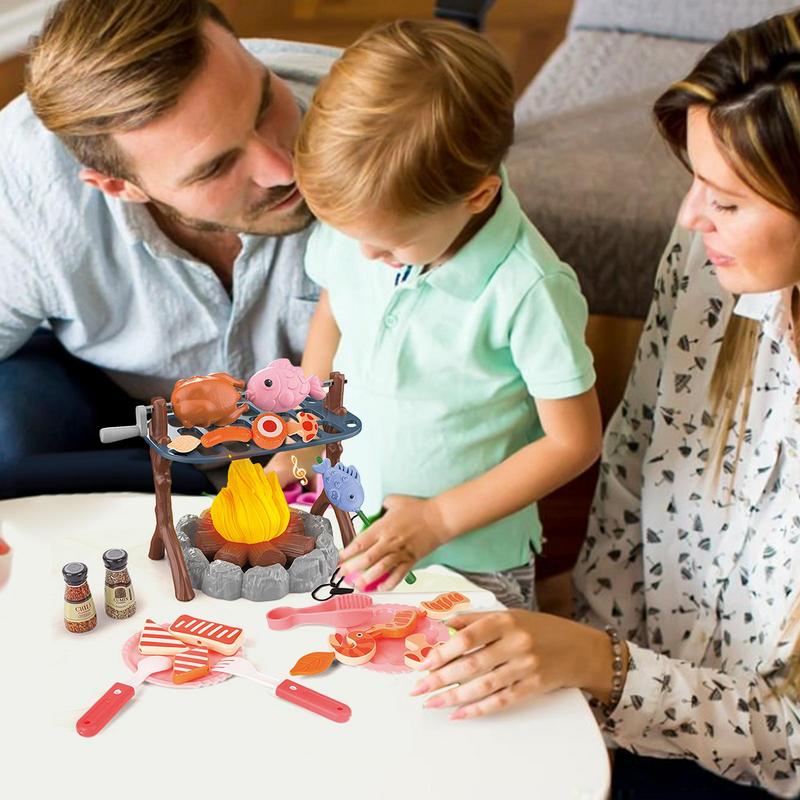 Anak-anak bermain peran berkem - Kids Outdoor Grill Set ulasan dan harga