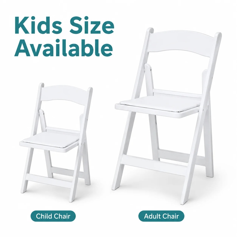 Kursi Plastik Lipat Warna Puti - Kids Outdoor Folding Chair ulasan dan harga