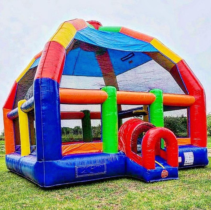 Kastil Lompat Tiup Besar, Perm - Kids Outdoor House ulasan dan harga