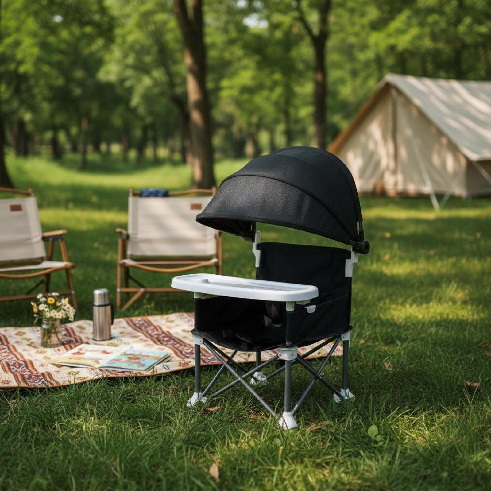 Kursi Lipat Anak dengan Kanopi - Kids Outdoor Folding Chair ulasan dan harga