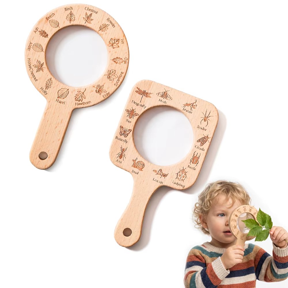 Kaca Pembesar Kayu untuk Anak- - Kids Outdoor Gifts ulasan dan harga