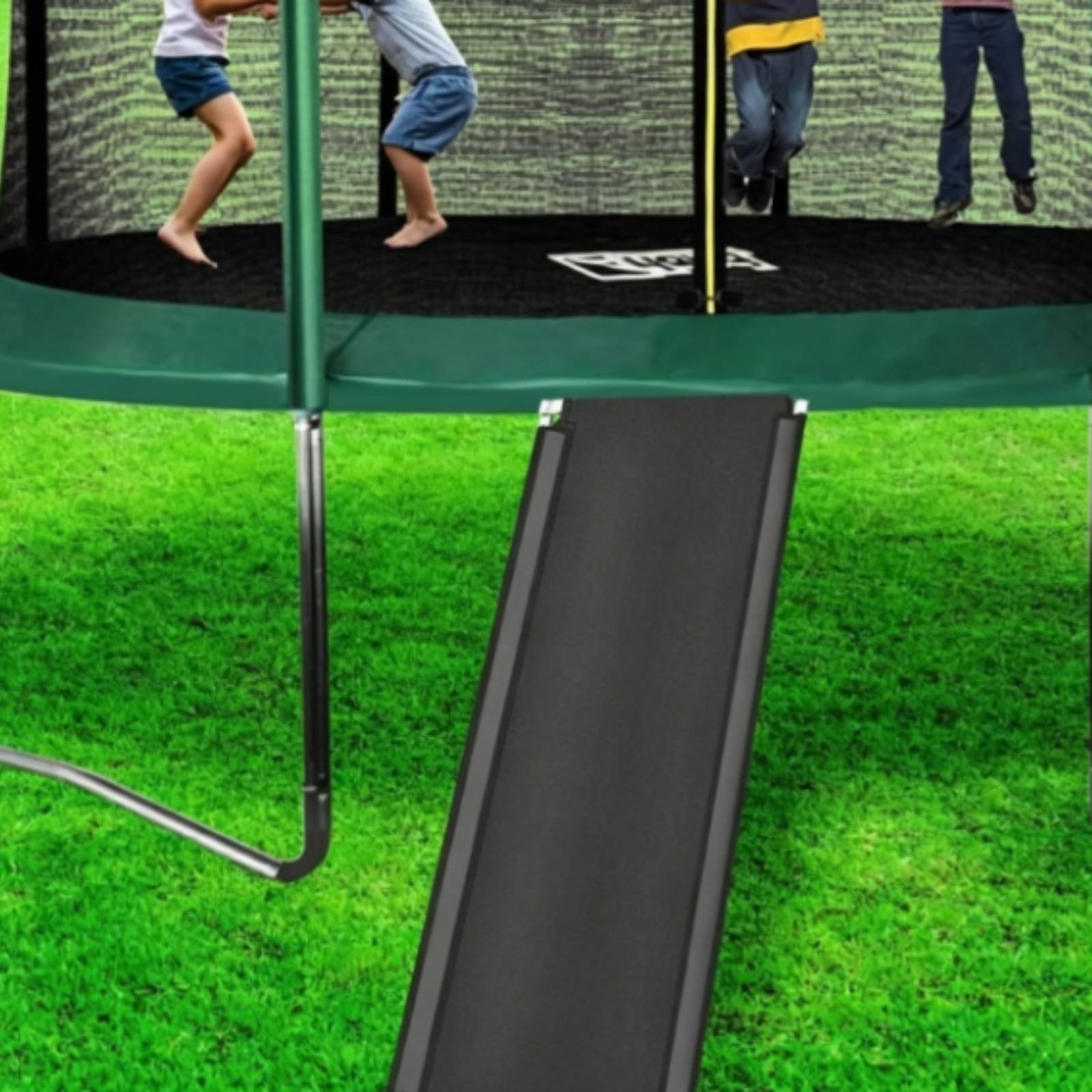 Trampolin Anak dengan Seluncur - Kids Outdoor Climbing Equipment ulasan dan harga