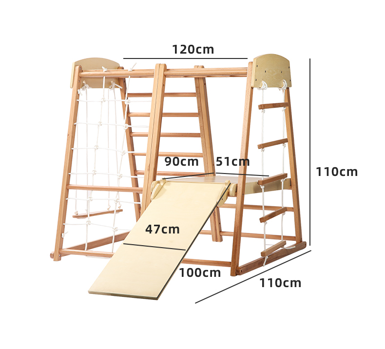 Peralatan Panjat Anak 7 in 1 u - Kids Outdoor Wooden Climbing Frame ulasan dan harga