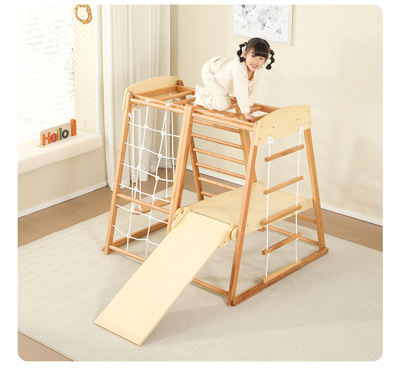Peralatan Panjat Anak 7 in 1 u - Kids Outdoor Wooden Climbing Frame ulasan dan harga