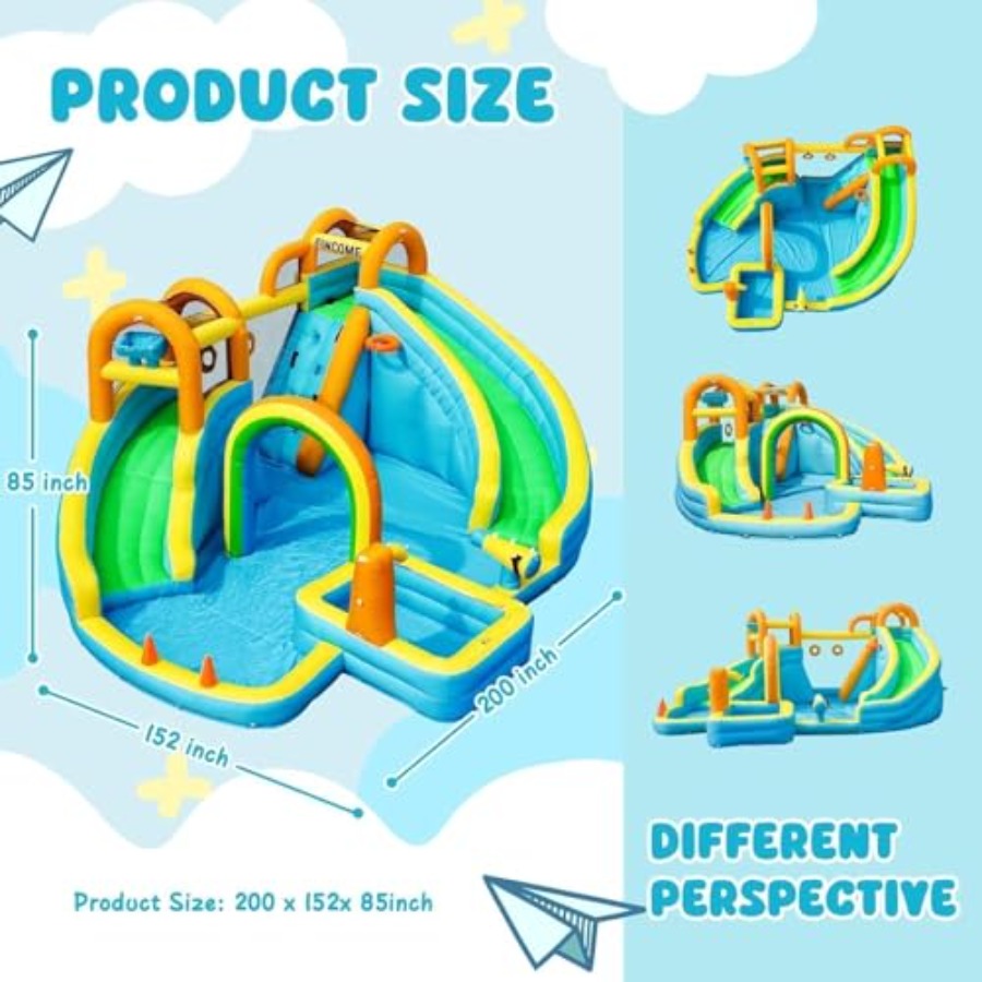 Taman seluncuran air tiup luar - Kids Outdoor Water Park ulasan dan harga