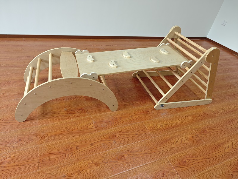 Mainan Panjat Anak 3-in-1 Mont - Kids Outdoor Wooden Climbing Frame ulasan dan harga