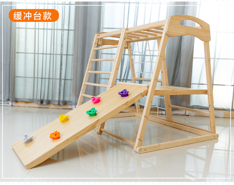 Perlengkapan Bermain Anak Jung - Kids Outdoor Wooden Climbing Frame ulasan dan harga