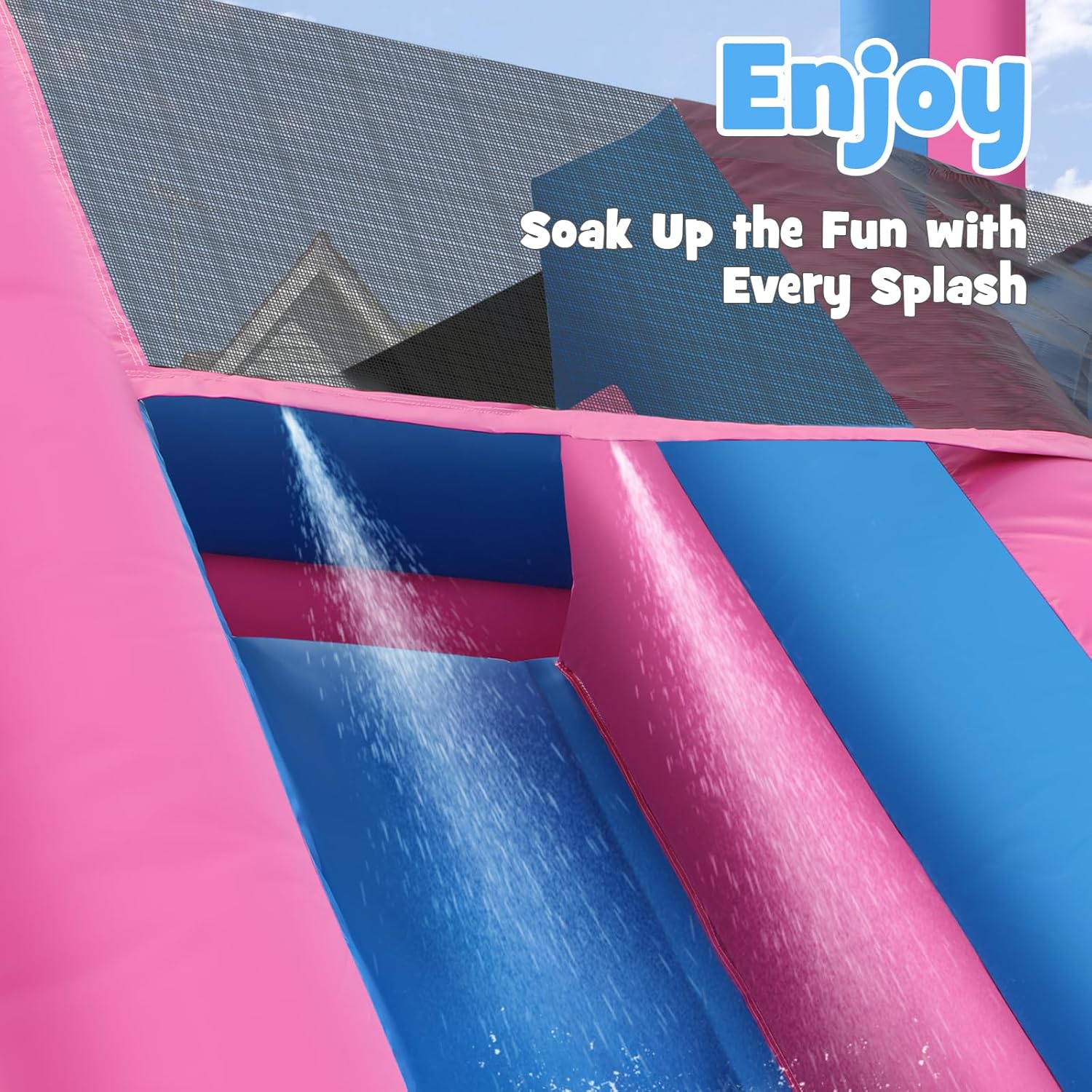 Perosotan Air Tiup Tugas Berat - Kids Outdoor Water Park ulasan dan harga