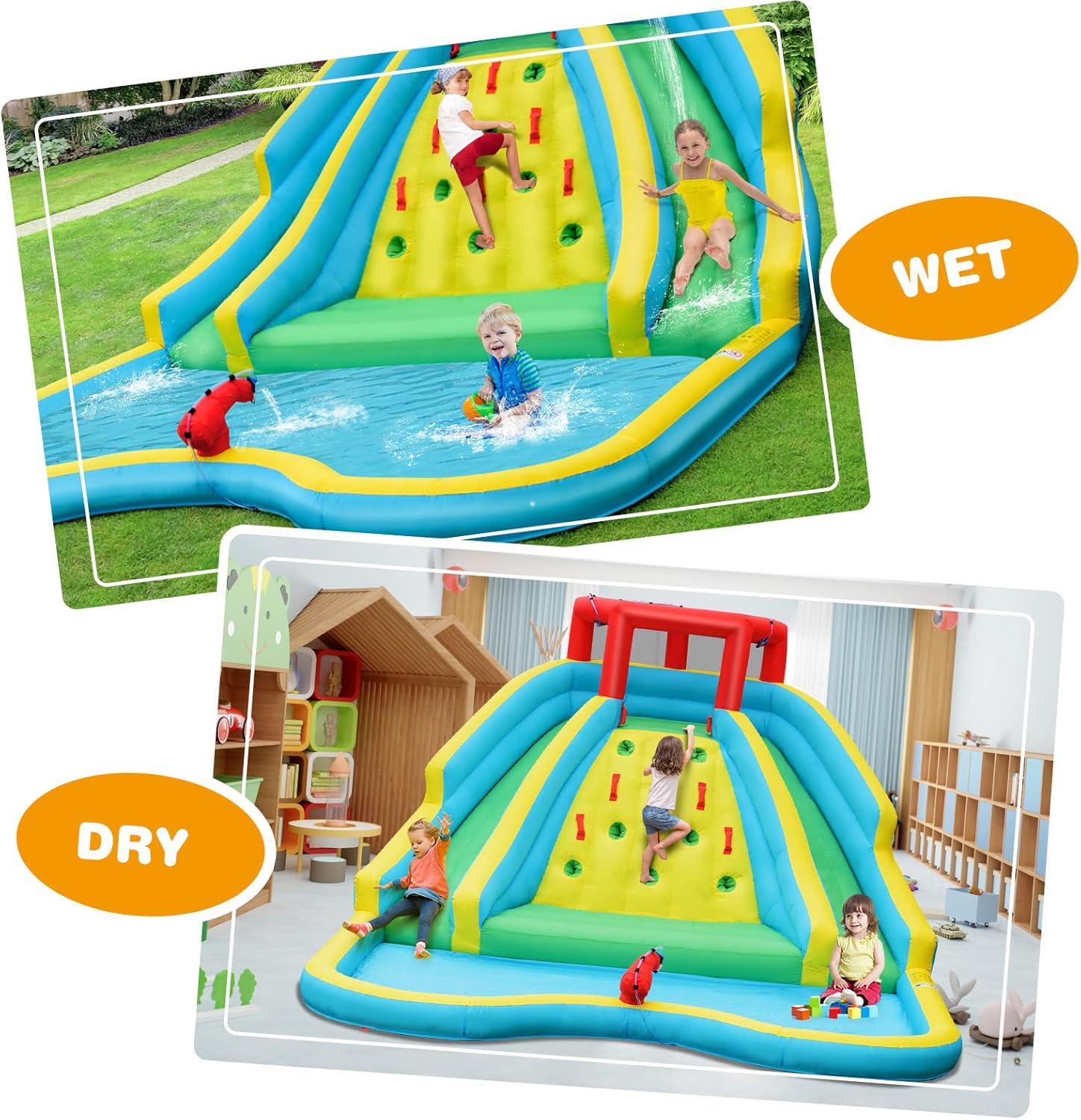 Perosotan Air Tiup Raksasa unt - Kids Outdoor Water Park ulasan dan harga