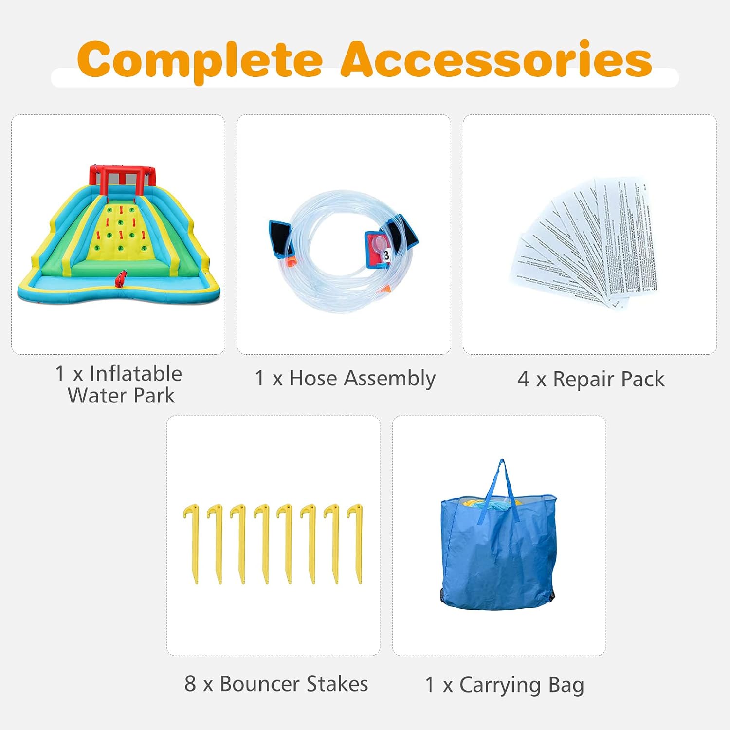 Perosotan Air Tiup Raksasa unt - Kids Outdoor Water Park ulasan dan harga