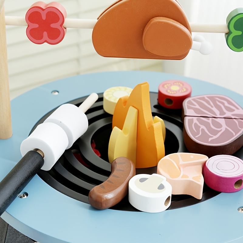 Set Mainan Barbekyu Kayu Untuk - Kids Outdoor Grill Set ulasan dan harga