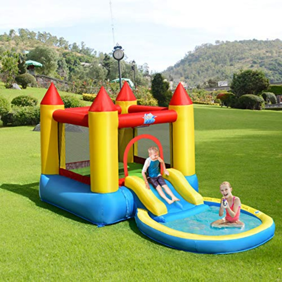 Rumah mainan tiup untuk anak u - Kids Outdoor House ulasan dan harga