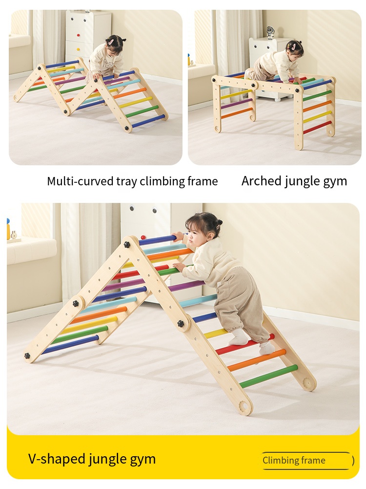 Set Permainan Panjat Anak Jung - Kids Outdoor Wooden Climbing Frame ulasan dan harga