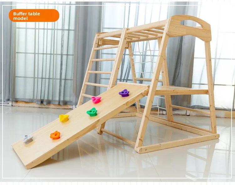 Rumah Bermain Anak Luar Ruanga - Kids Outdoor Wooden Climbing Frame ulasan dan harga