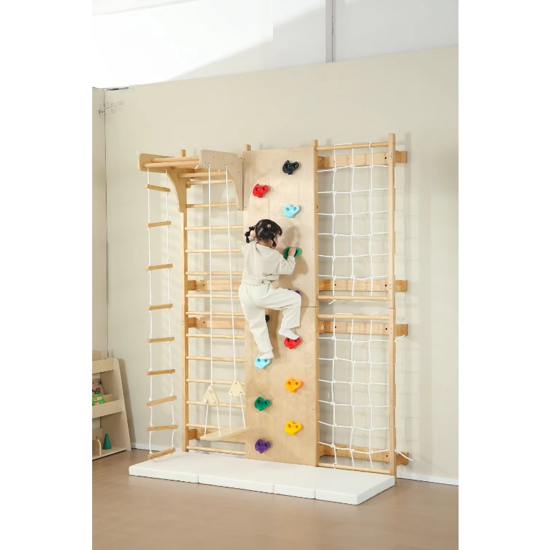Papan Panjat Kayu Anak Indoor  - Kids Outdoor Wooden Climbing Frame ulasan dan harga