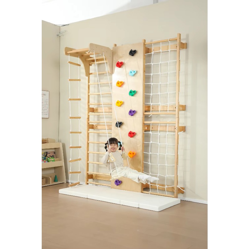 Papan Panjat Kayu Anak Indoor  - Kids Outdoor Wooden Climbing Frame ulasan dan harga