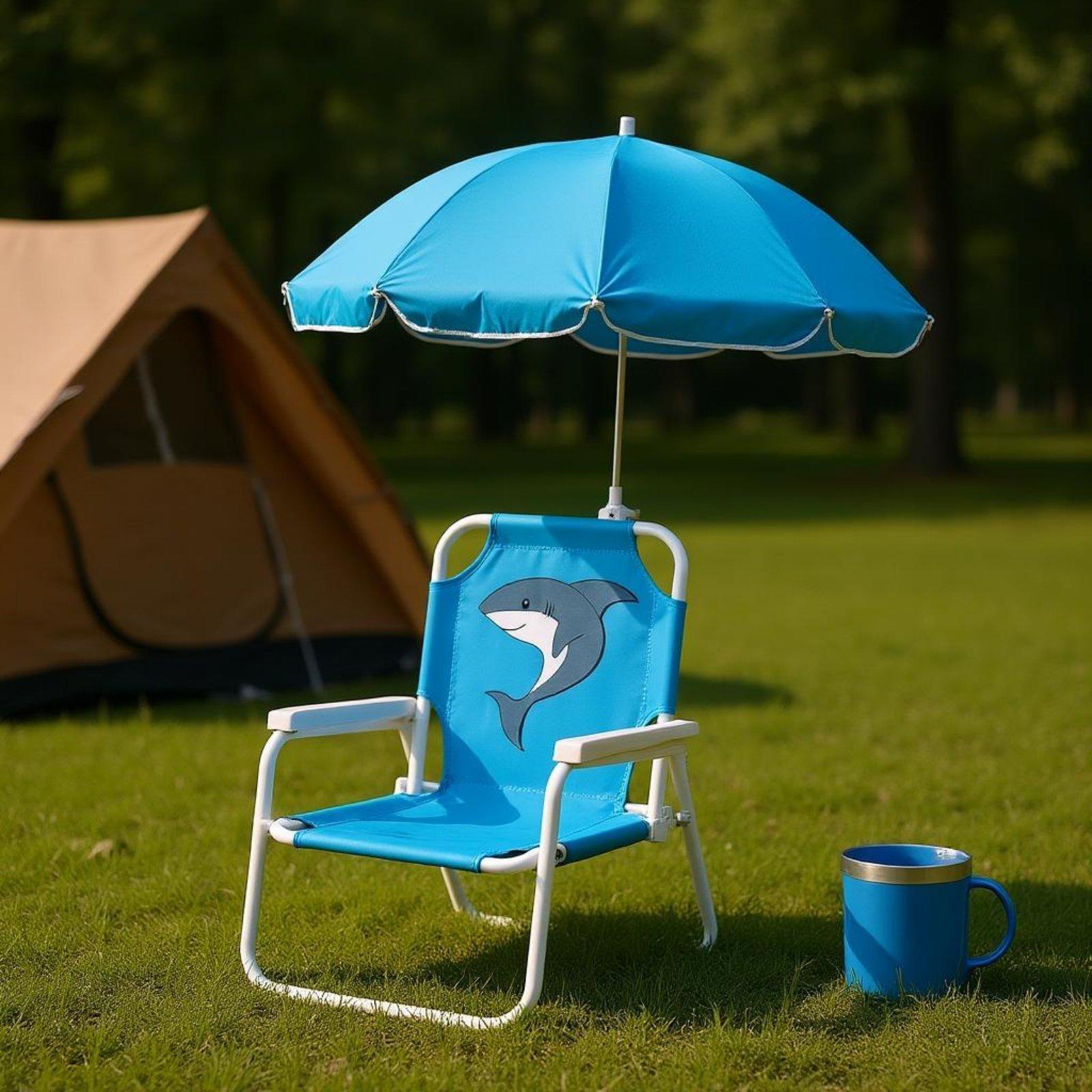 Kursi Pantai Anak dengan Payun - Kids Outdoor Folding Chair ulasan dan harga