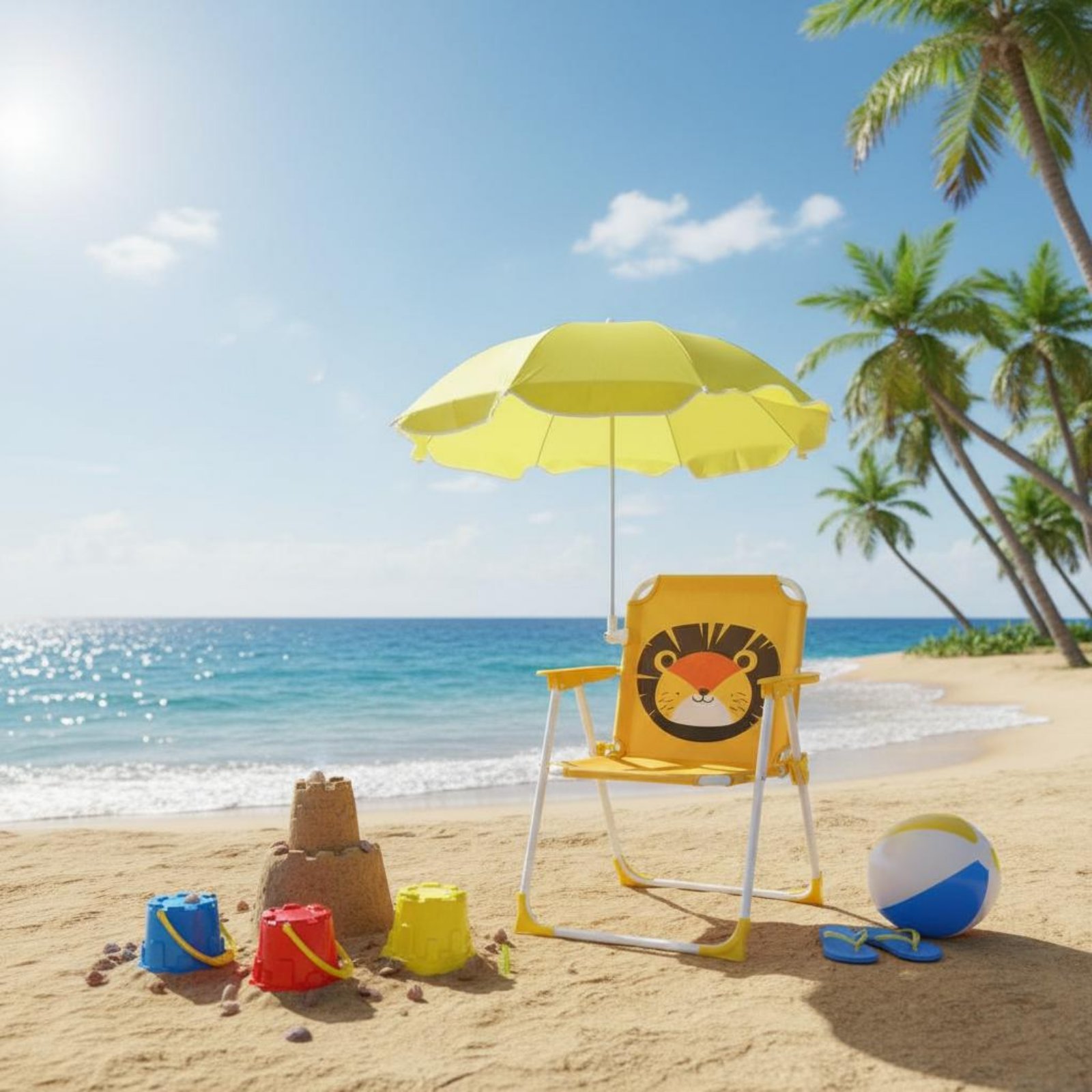 Kursi Pantai Anak dengan Payun - Kids Outdoor Folding Chair ulasan dan harga