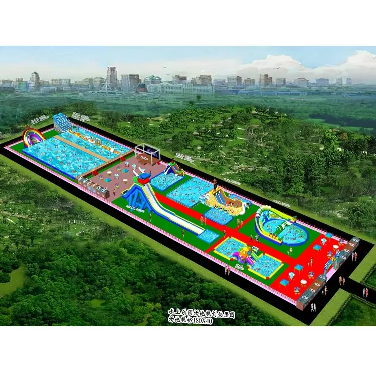 Peralatan Taman Air Buatan Sen - Kids Outdoor Water Park ulasan dan harga