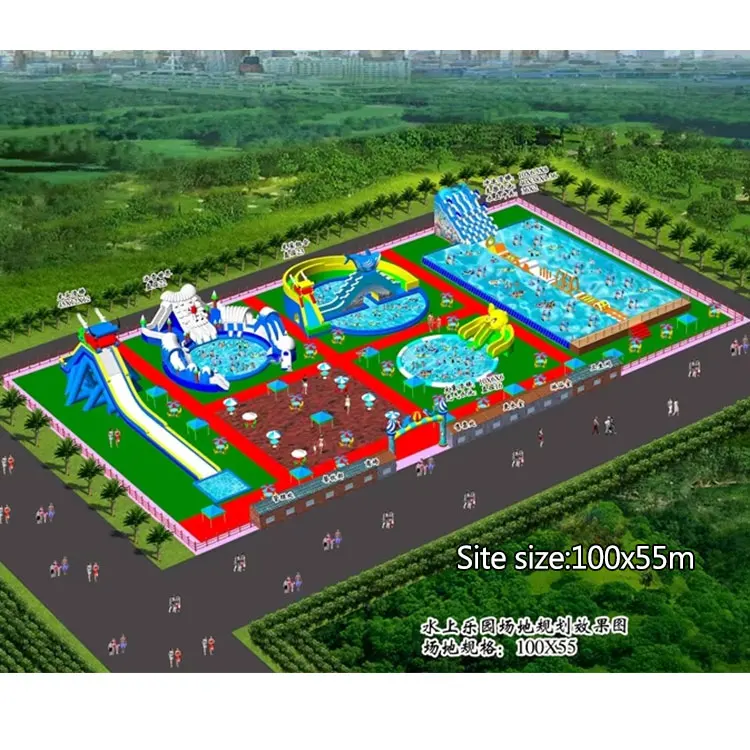 Peralatan Taman Air Buatan Sen - Kids Outdoor Water Park ulasan dan harga