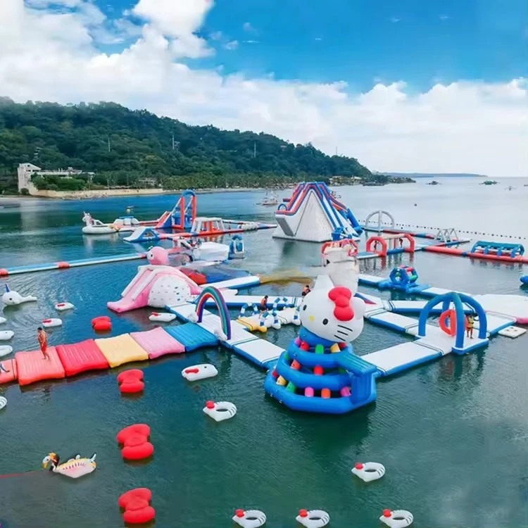 Taman Air Tiup Besar dengan Se - Kids Outdoor Water Park ulasan dan harga