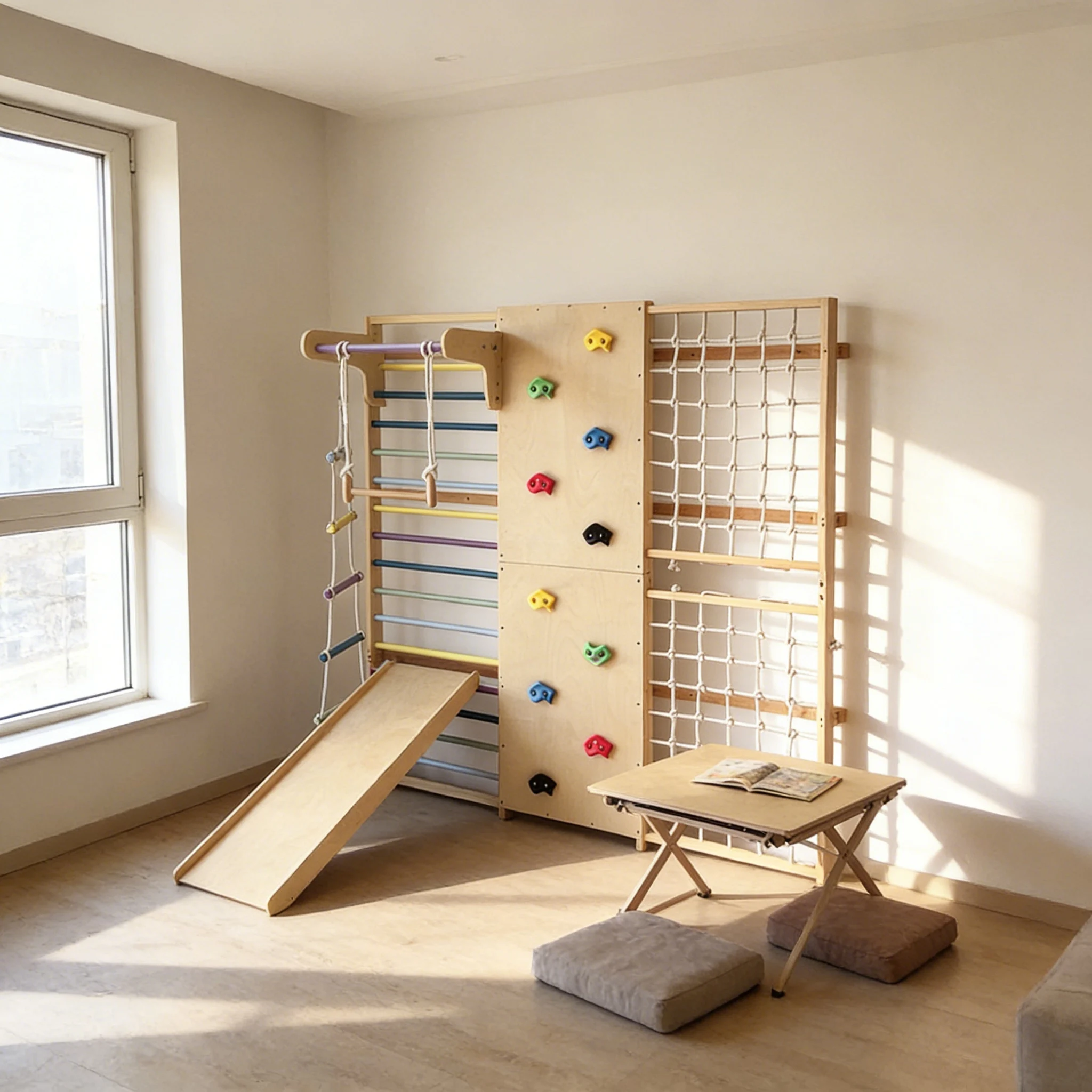 2026 Peralatan Panjat Tebing P - Kids Outdoor Wooden Climbing Frame ulasan dan harga