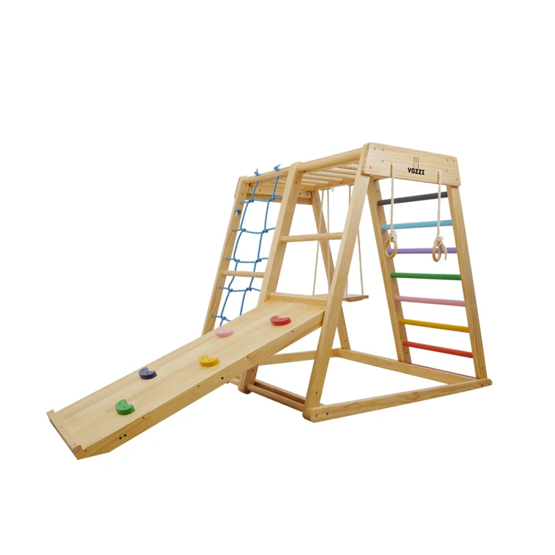 Peralatan Senam Aktivitas Tama - Kids Outdoor Wooden Climbing Frame ulasan dan harga