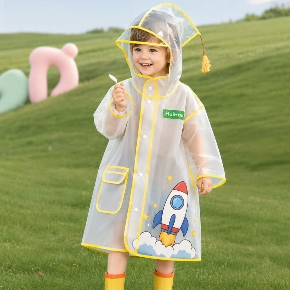 Jas Hujan Anak EVA Lucu Tahan  - Kids Outdoor Jacket ulasan dan harga