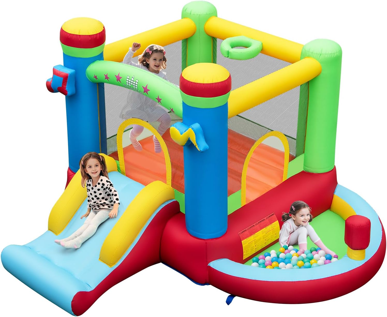 Rumah Loncat Tiup dengan Kolam - Kids Outdoor House ulasan dan harga