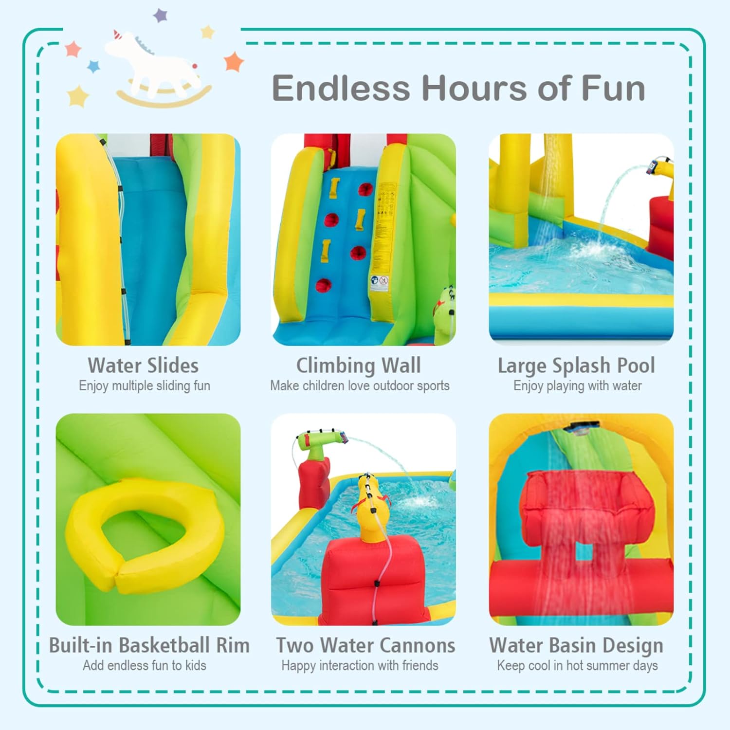 Taman Bermain Air Tiup Mega un - Kids Outdoor Water Park ulasan dan harga
