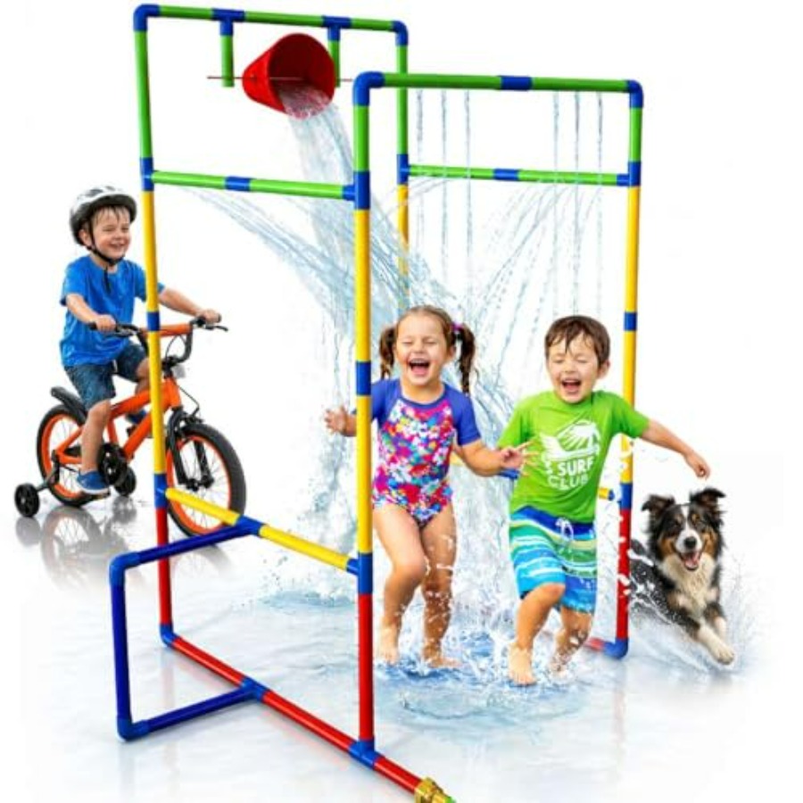 Terowongan sprinkler taman air - Kids Outdoor Water Park ulasan dan harga