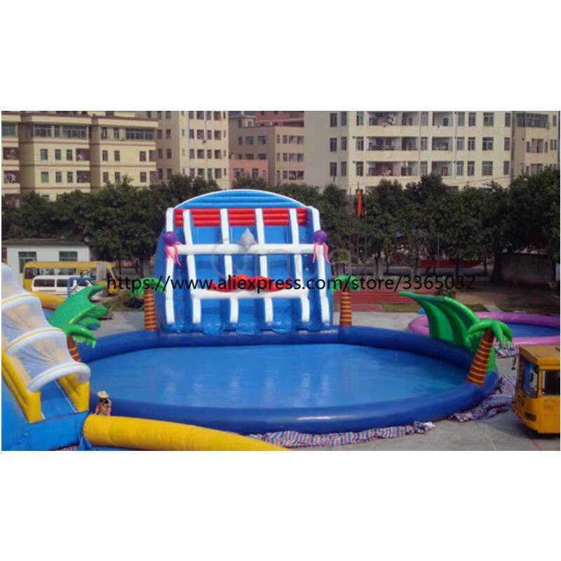 Taman Air Tiup Raksasa Bentuk  - Kids Outdoor Water Park ulasan dan harga