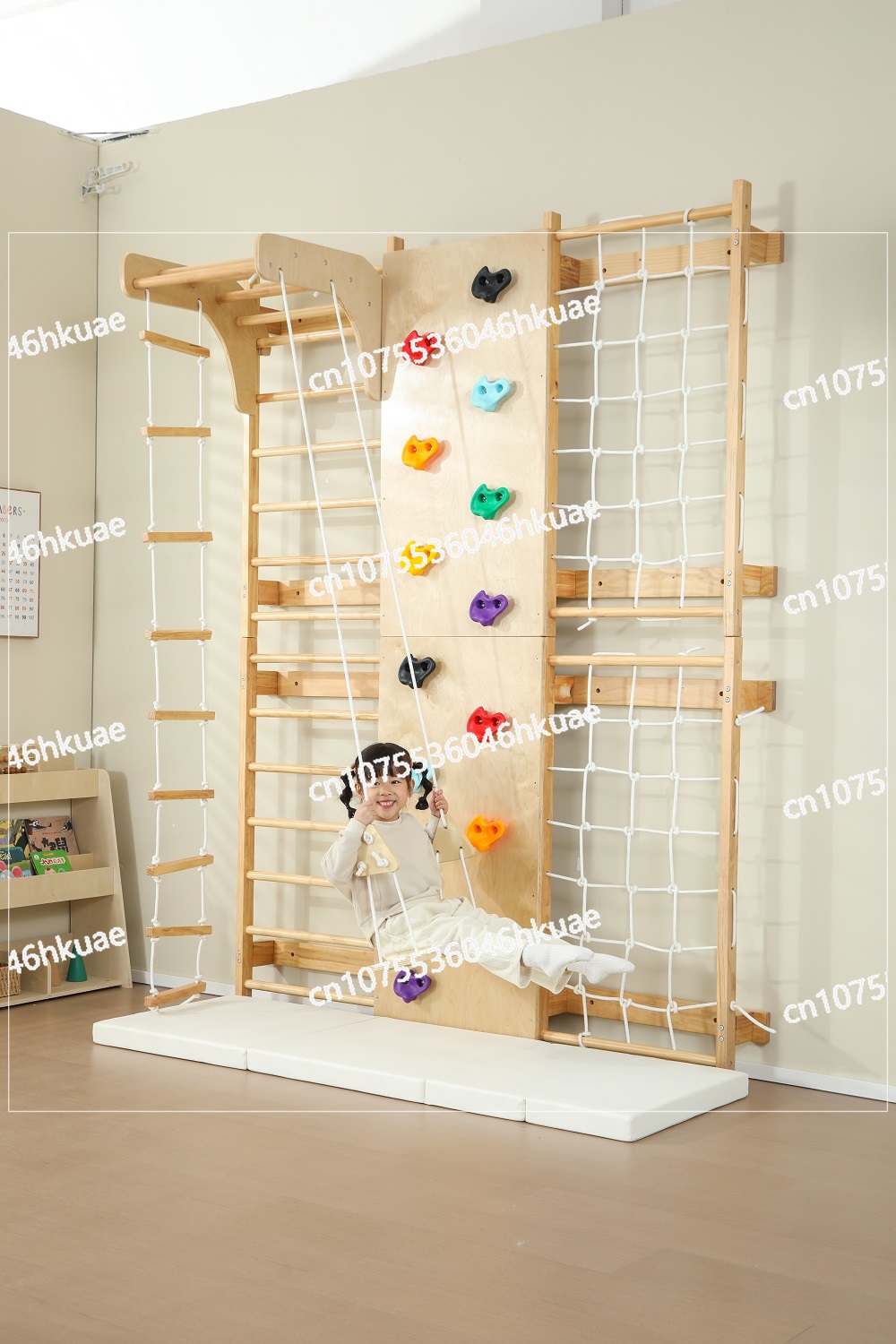 Rak Panjat Anak Siap Kirim – P - Kids Outdoor Wooden Climbing Frame ulasan dan harga