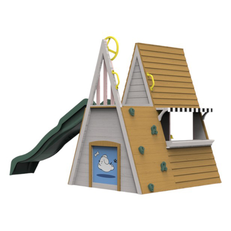 Peralatan Bermain Anak Luar Ru - Kids Outdoor Wooden Climbing Frame ulasan dan harga