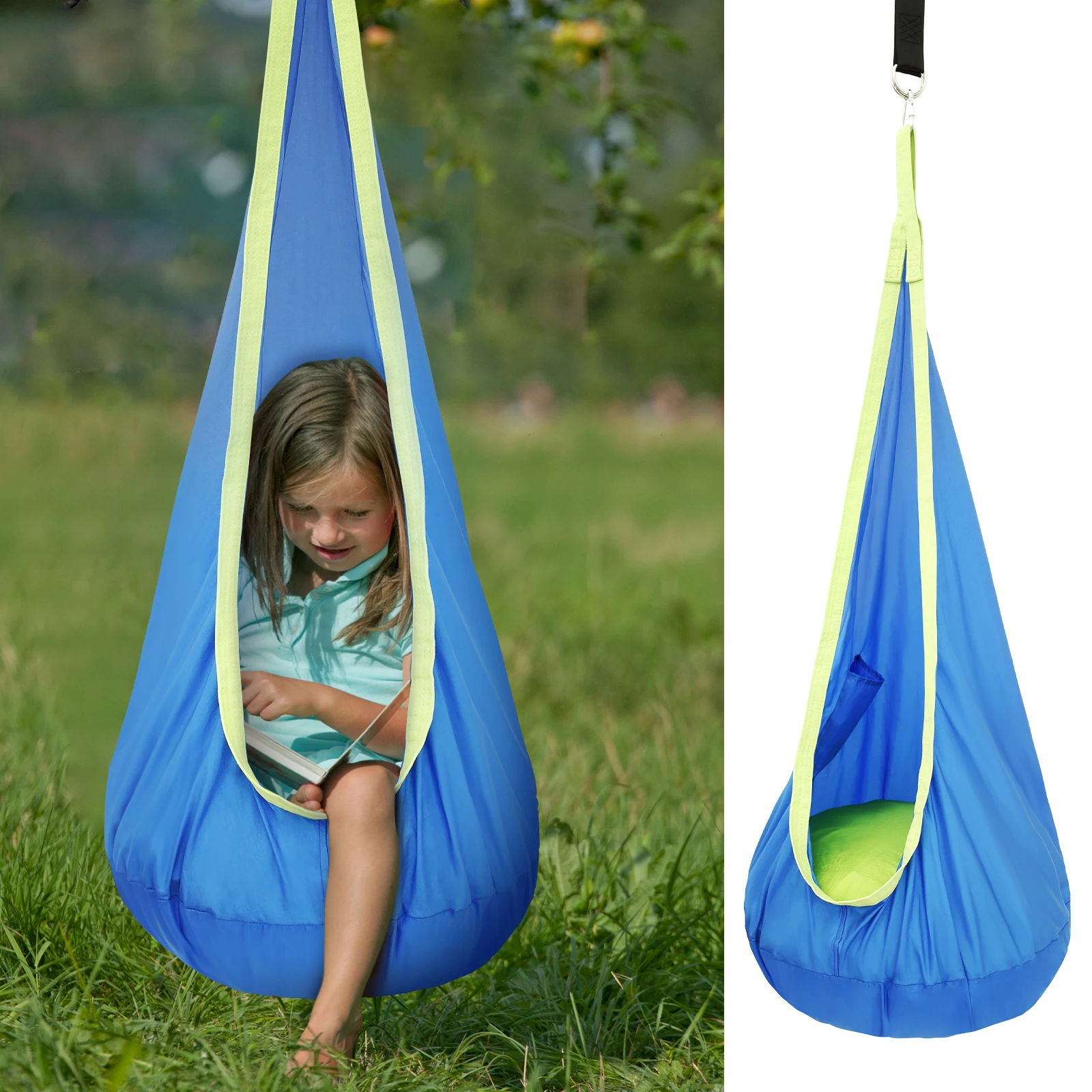 Kursi Ayun Sensorik Anak, Kurs - Kids Outdoor Hammock Swing ulasan dan harga