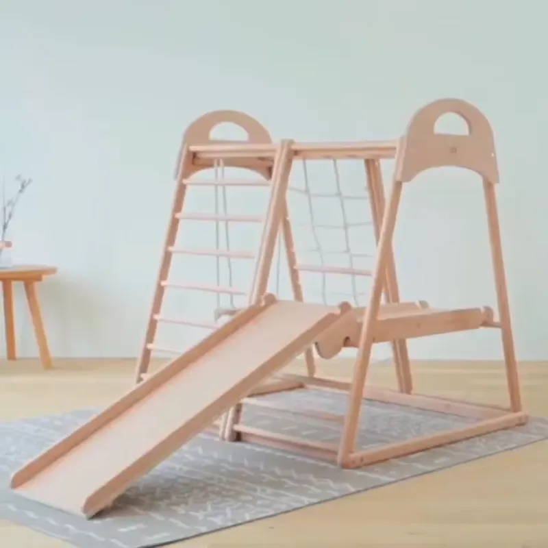 untuk Anak-anak, Peralatan Gym - Kids Outdoor Wooden Climbing Frame ulasan dan harga