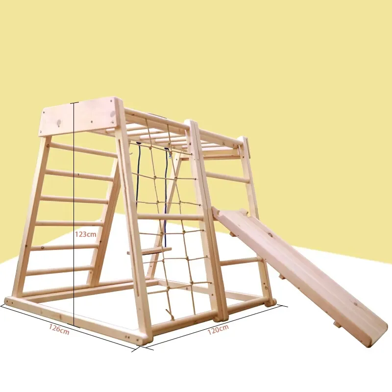 untuk Anak-anak, Peralatan Gym - Kids Outdoor Wooden Climbing Frame ulasan dan harga