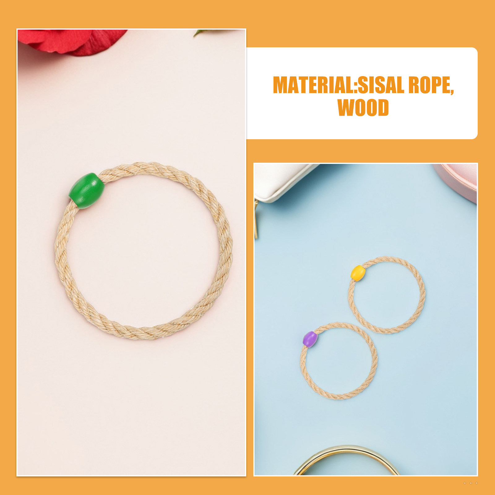 15 Buah Cincin Tali Sisal untu - Kids Outdoor Yard ulasan dan harga